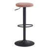 BAROVÁ STOLIČKA, ružová - čierna/ružová, Modern, kov/textil (40/79/40cm) - MID.YOU