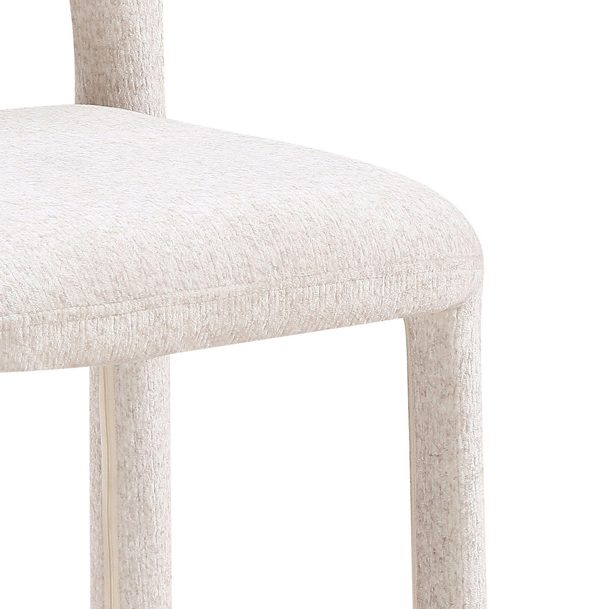 STUHL   Chenille  Beige  - Beige, MODERN, Textil/Metall (47/76/57cm) - Carryhome
