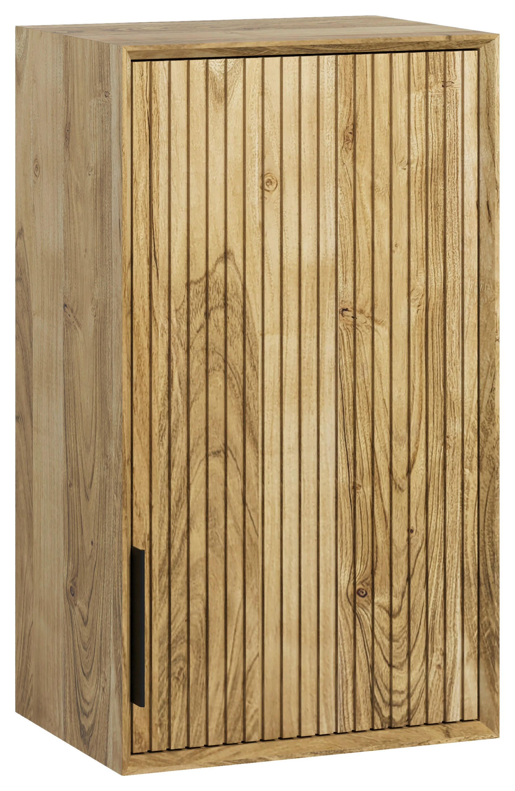 HÄNGESCHRANK 41/71/30 cm  - Schwarz/Naturfarben, Natur, Holz/Metall (41/71/30cm) - Livetastic