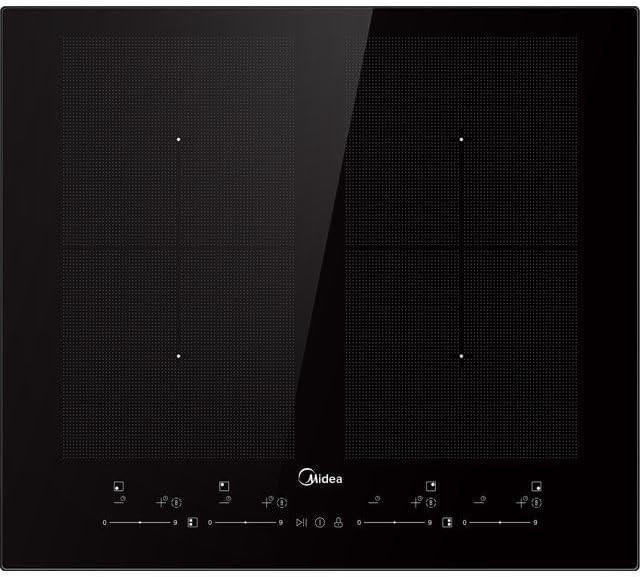 INDUKTIONSKOCHFELD MIH742F558K2  - Schwarz, Basics, Glas/Kunststoff (59/53/52cm) - Midea