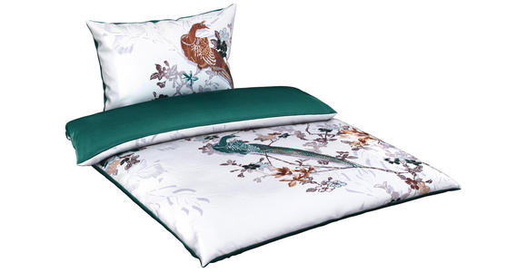 BETTWÄSCHE 140/200 cm - Petrol/Weiß, KONVENTIONELL, Textil (140/200cm) - Esposa