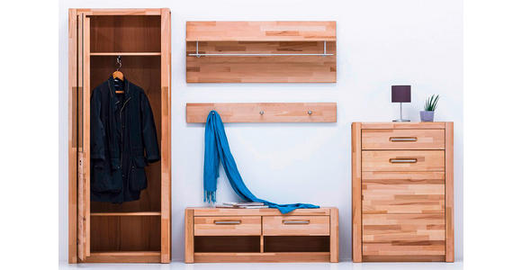 GARDEROBENPANEEL  in 100/105/27 cm  - Buchefarben, KONVENTIONELL, Holz (100/105/27cm) - Hom`in