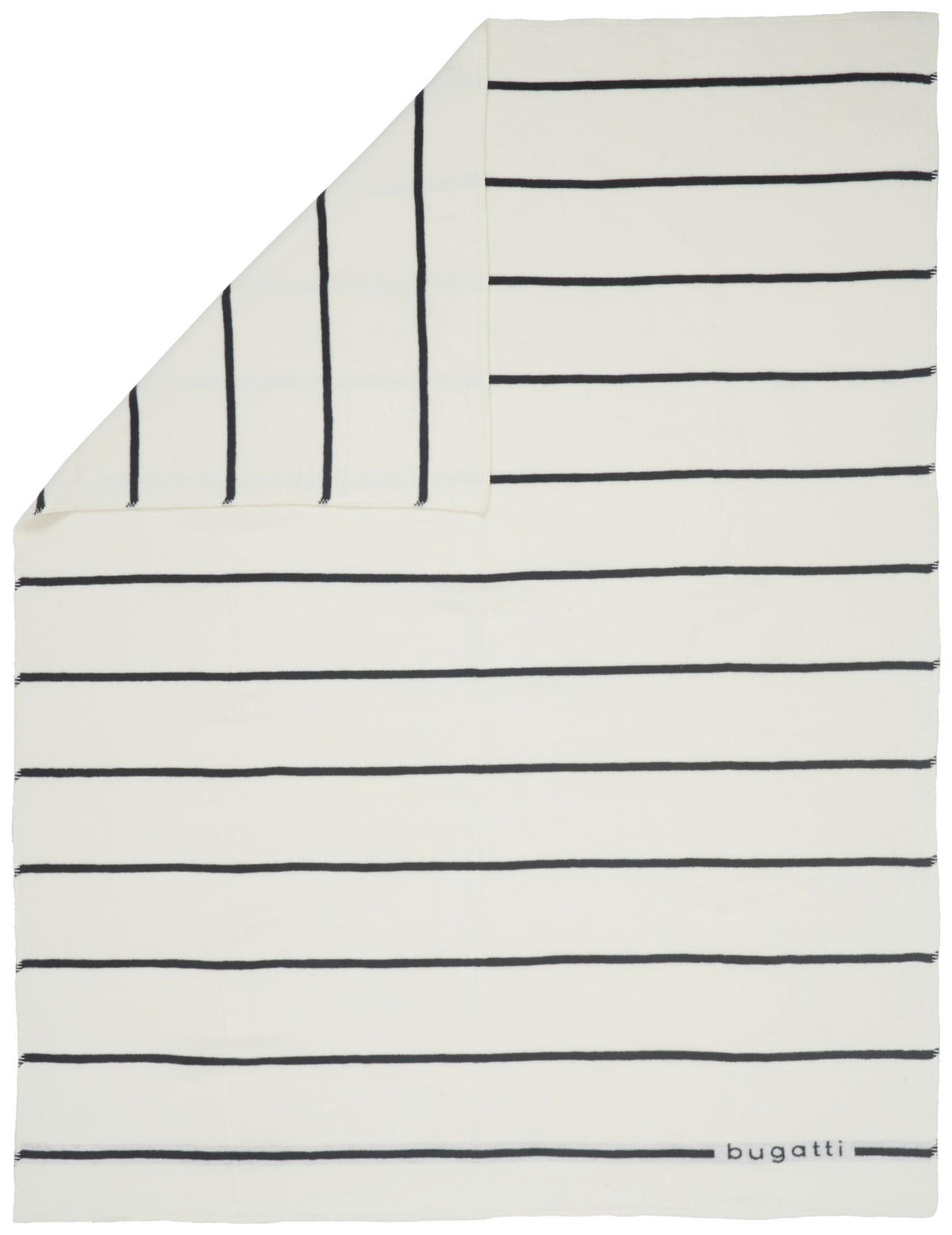 DEKORATIVNA ODEJA 150/200 cm črna, bela  - črna/bela, Basics, tekstil (150/200cm) - Bugatti