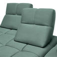 ECKSOFA in Struktur Hellblau  313/233 cm  - Schwarz/Hellblau, Design, Kunststoff/Textil (313/233cm) - Emilio Belluti