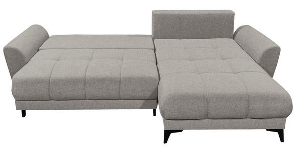 ECKSOFA Sandfarben Webstoff  - Sandfarben/Schwarz, KONVENTIONELL, Kunststoff/Textil (281/189cm) - Carryhome