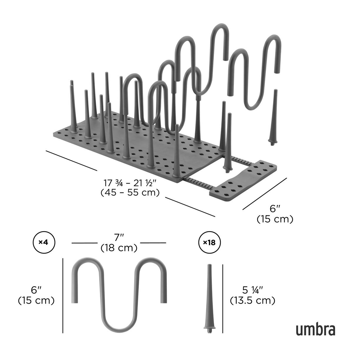 SCHUBLADENEINTEILUNG - Grau, Basics, Kunststoff (54/19/21cm) - Umbra