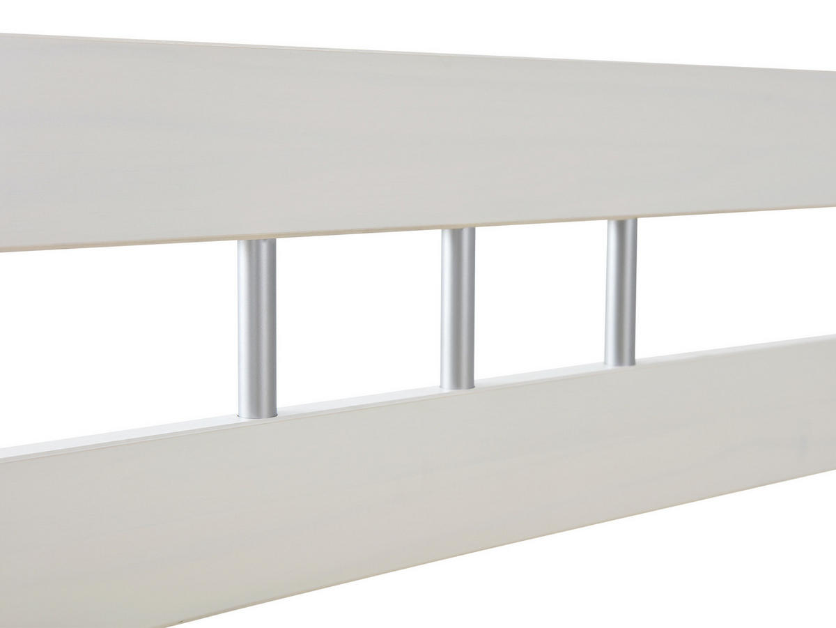BETT 90/200 cm  in Weiss   - Weiss, Konventionell, Holz (90/200cm) - MID.YOU