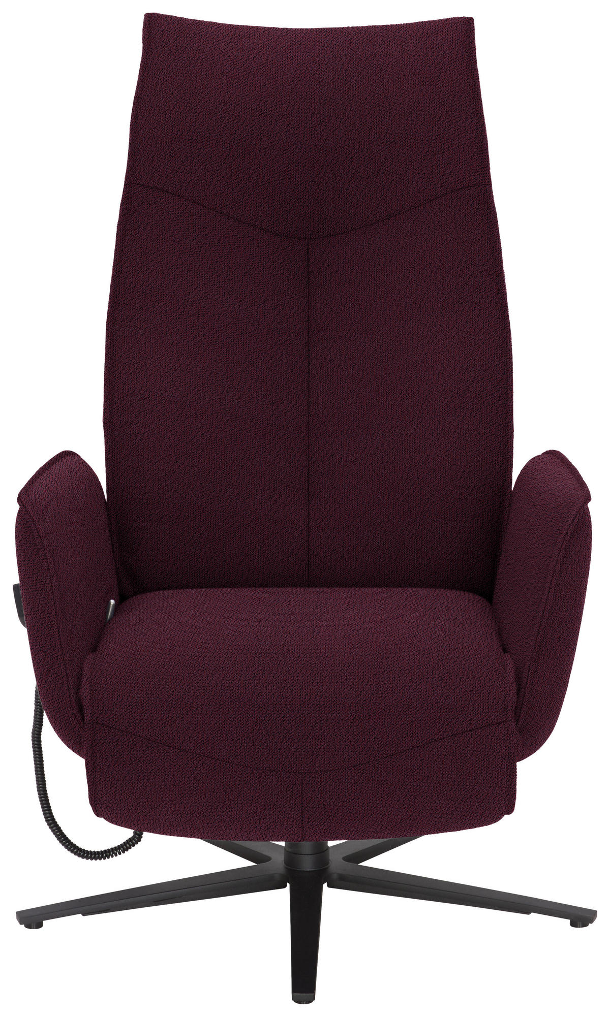 RELAXSESSEL in Textil Lila  - Anthrazit/Lila, Design, Textil/Metall (71/114/84cm) - Johann Jakob