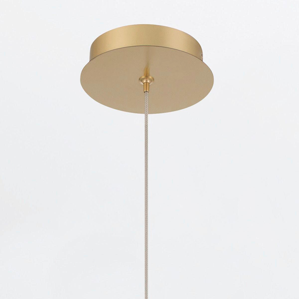 PENDELLEUCHTE 15,2/40 cm    - Goldfarben, Design, Glas/Metall (15,2/40cm) - Elstead Lighting