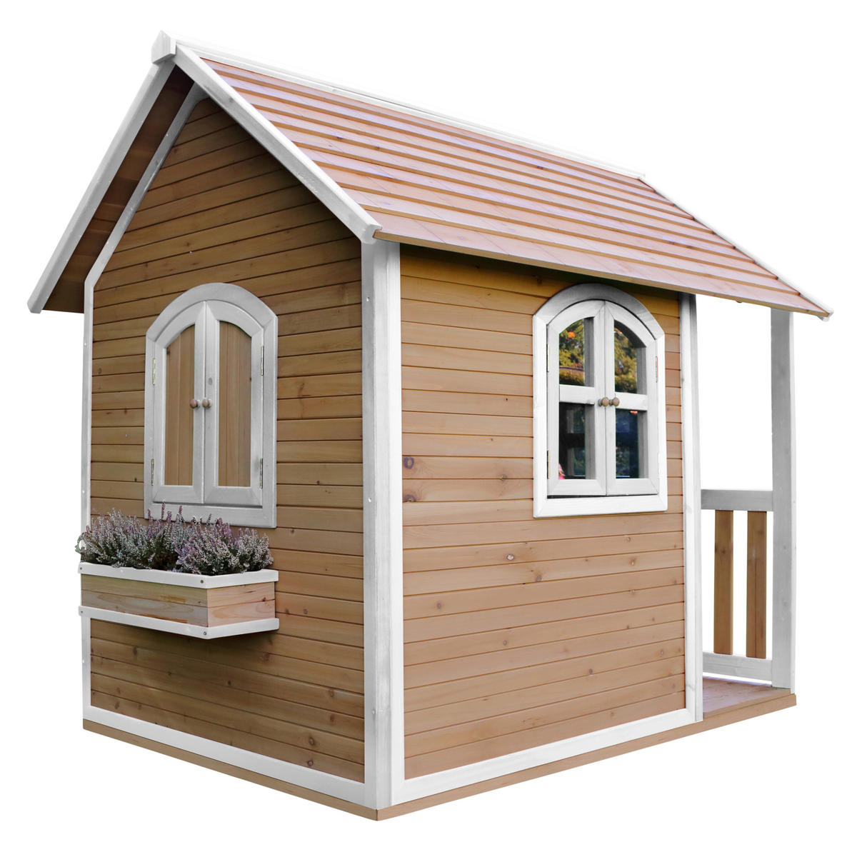 SPIELHAUS ALEX 137/178/191 cm axi  - Weiss/Braun, Basics, Holz (137/178/191cm)