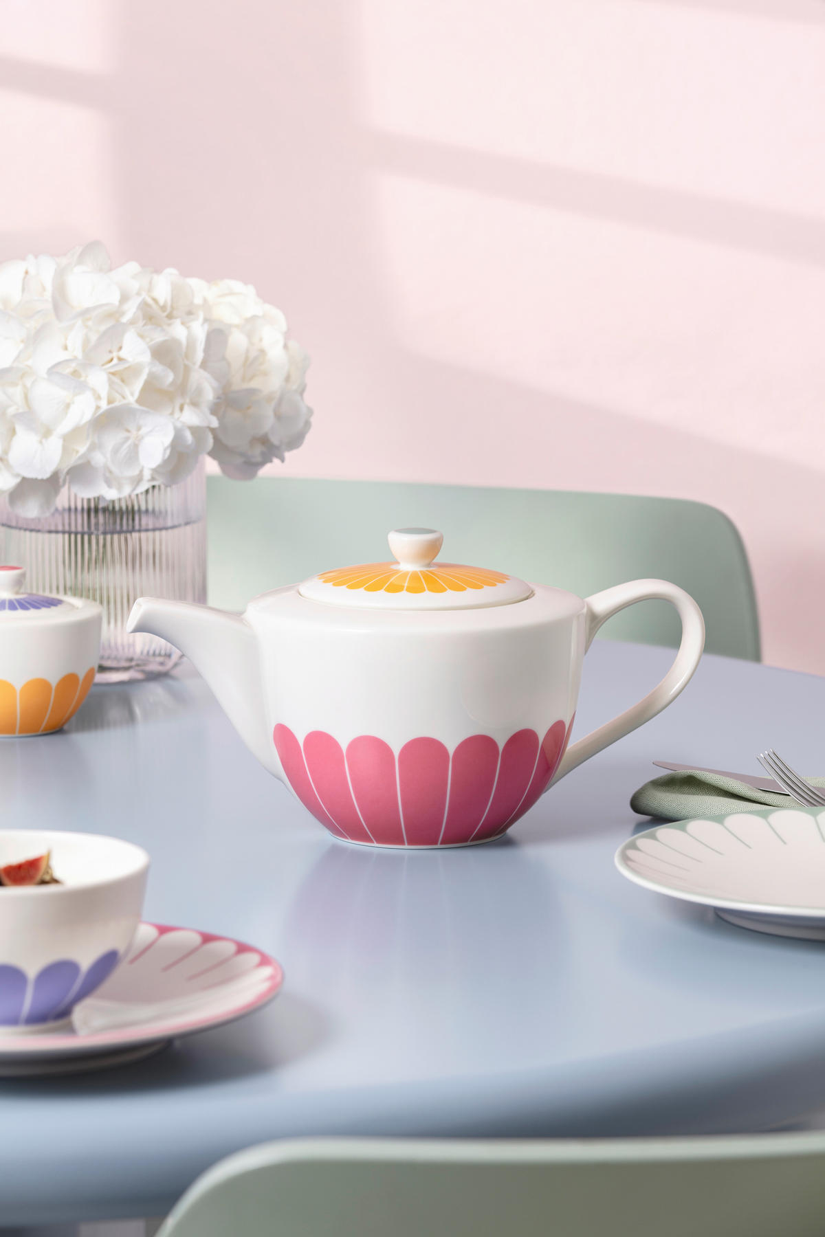 TEEKANNE Fleur couleur  - Gelb/Rosa, KONVENTIONELL, Keramik (27,5/15,5/14,0cm) - Villeroy & Boch