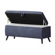 BETTBANK 145/45/50 cm   - Blau/Schwarz, Trend, Holz/Holzwerkstoff (145/45/50cm) - Esposa