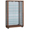 HÄNGEVITRINE in Nussbaumfarben  - Nussbaumfarben/Schwarz, Modern, Glas/Holzwerkstoff (59/91,3/18cm) - MID.YOU