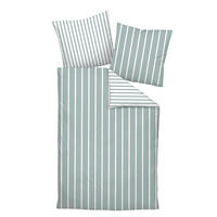 BETTWÄSCHE GENTANO Makosatin 200/220 cm  - Salbeigrün/Weiß, Design, Textil (200/220cm) - Janine