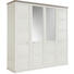Drehtürenschrank in Grau, Weiß - Weiß/Grau, Lifestyle, Glas/Holzwerkstoff (205/209/60cm) - Hom`in Drehtürenschrank in Grau, Weiß - Weiß/Grau, Lifestyle, Glas/Holzwerkstoff (205/209/60cm) - Hom`in