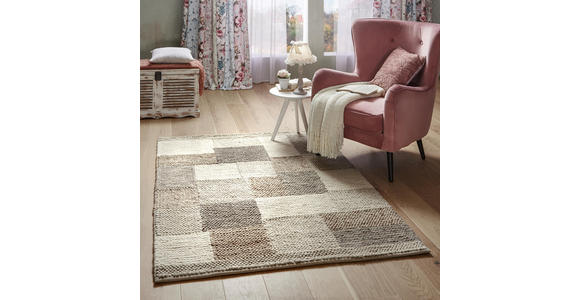 HANDWEBTEPPICH 80/150 cm Naturfarben - Naturfarben, LIFESTYLE, Textil (80/150cm) - Linea Natura