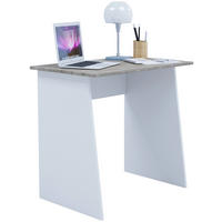SCHREIBTISCH 80/50/74 cm  in Weiss, Sonoma Eiche  - Weiss/Sonoma Eiche, Basics, Holzwerkstoff (80/50/74cm) - MID.YOU