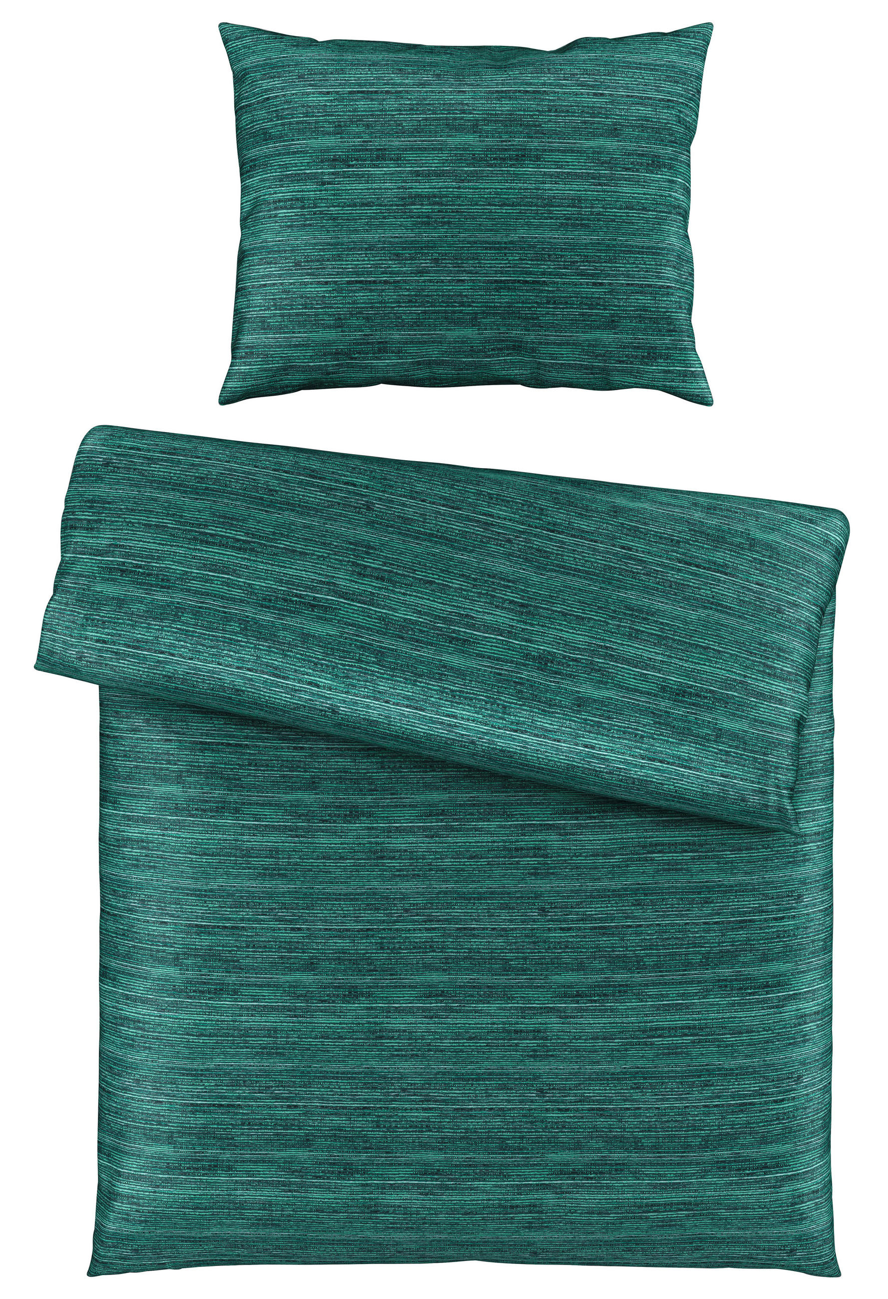 POVLEČENÍ, satén, zelená, 140/200 cm - zelená, Konvenční, textil (140/200cm) - Novel