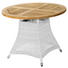 GARTENTISCH Holz, Kunststoff, Metall Naturfarben, Weiß - Naturfarben/Weiß, Design, Holz/Kunststoff (100/75cm) - ZEBRA SÜD