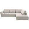 ECKSOFA  in Chenille Platinfarben  307/224 cm  - Platinfarben/Schwarz, KONVENTIONELL, Kunststoff/Textil (307/224cm) - Hom`in