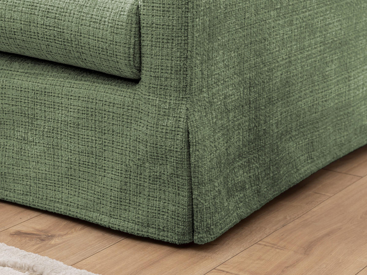 SESSEL in Chenille Grün  - Schwarz/Grün, Design, Kunststoff/Textil (84/89/95cm) - P & B