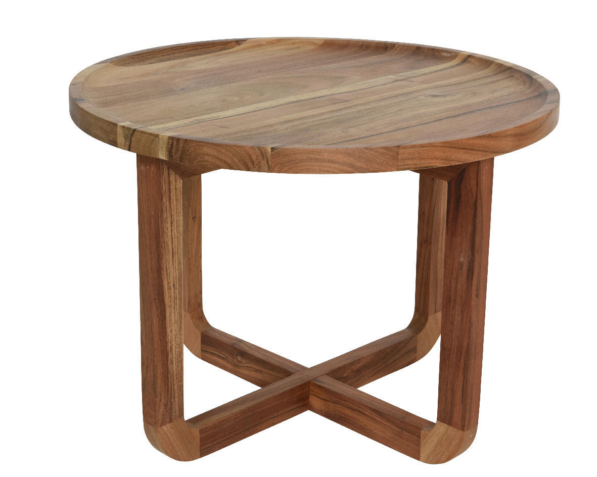 BEISTELLTISCH Akazie Braun - Braun, Basics, Holz (55,00/55,00/40,50cm)