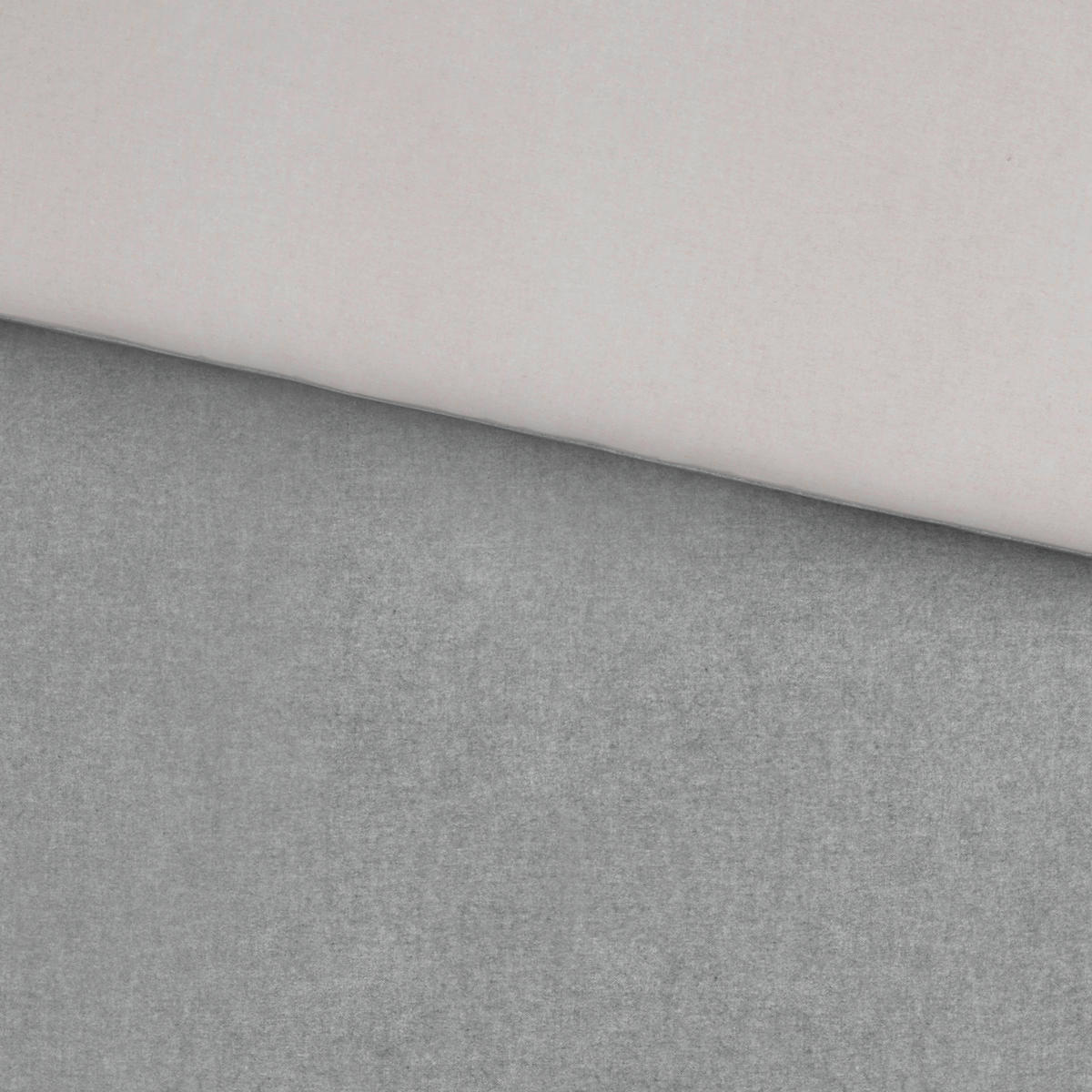 BETTWÄSCHE Melange Flanell 135/200 cm  - Blaugrau/Hellgrau, Basics, Textil (135/200cm) - Novel
