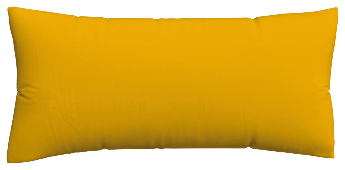 KOPFPOLSTERBEZUG KNITTED JERSEY 40/80 cm  - Dunkelgelb, Basics, Textil (40/80cm) - Schlafgut
