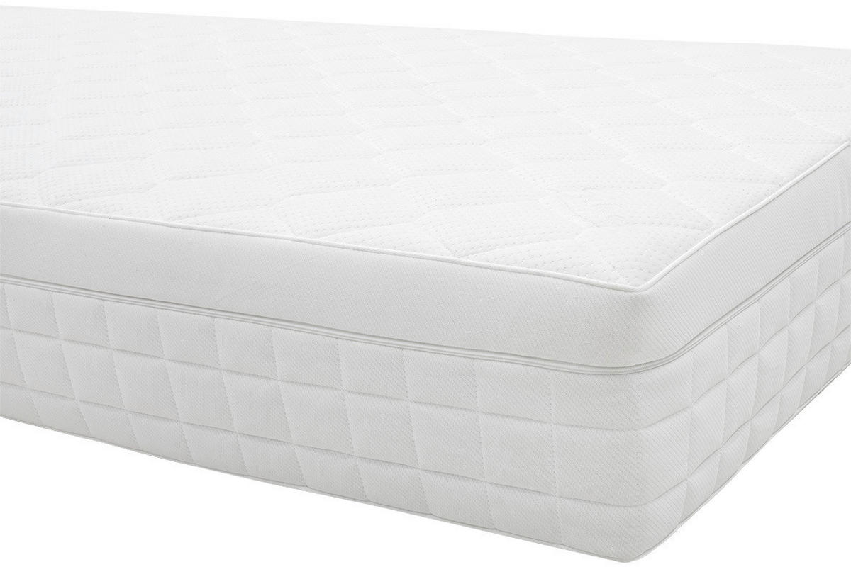 BOXSPRINGMATRATZE PURE H3, 120/200 cm, Höhe ca.:  - Weiß, Basics, Textil (120/200cm) - Livetastic