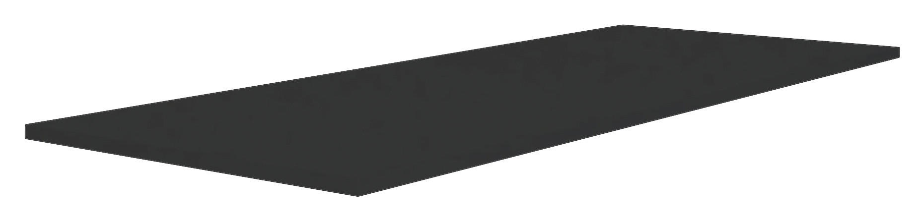 VRCHNÁ DOSKA - antracitová, Konventionell, kompozitné drevo (137/1,6/42cm) - Hom`in