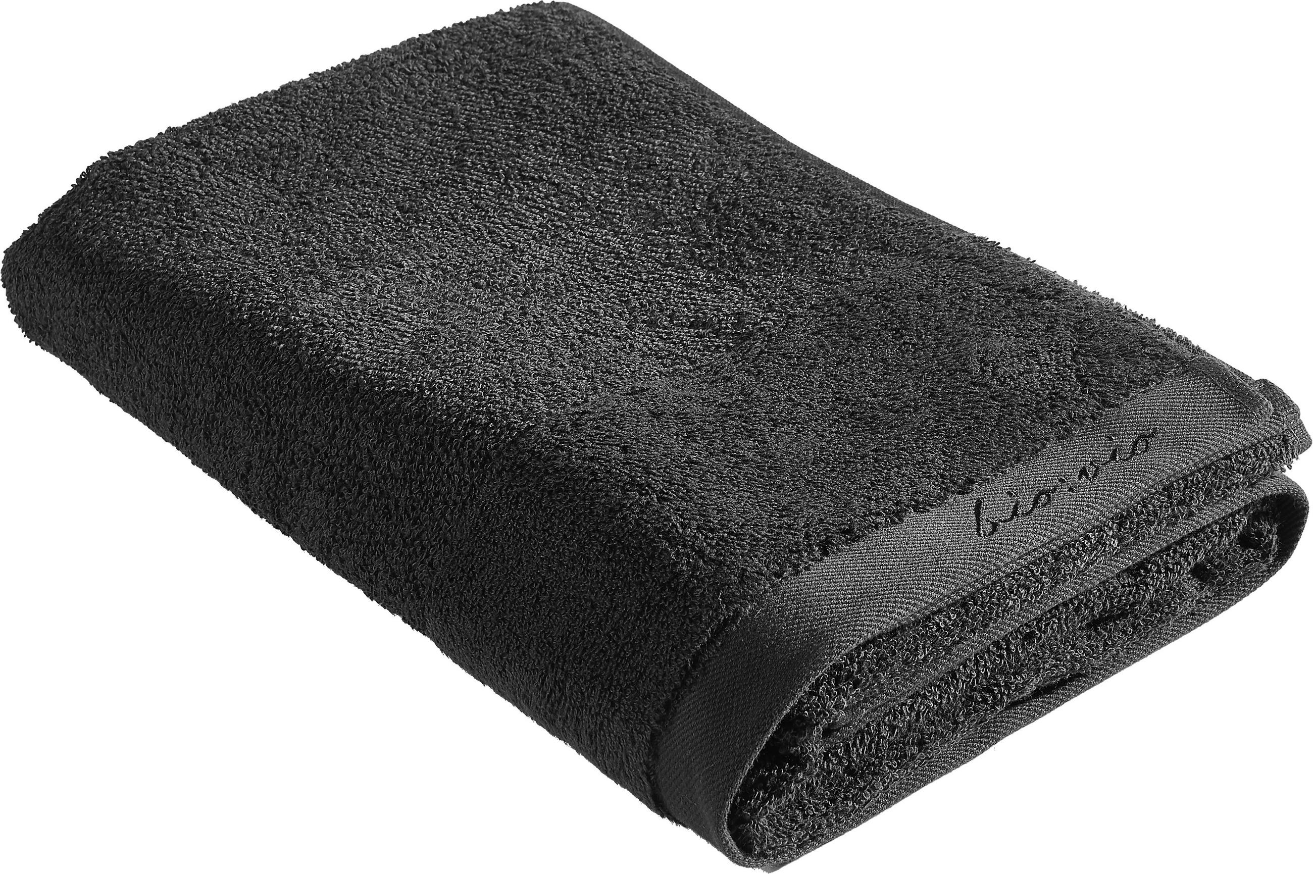 DUSCHTUCH BONITA 70/140 cm - Schwarz, Natur, Textil (70/140cm) - Bio:Vio