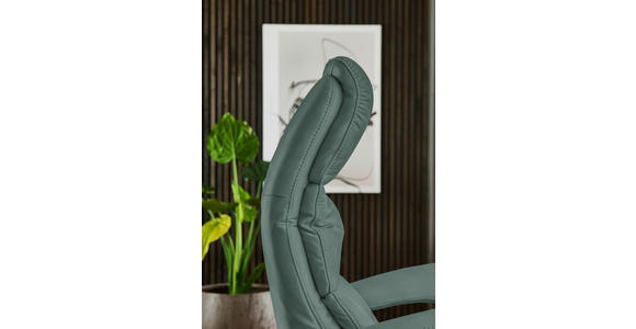 RELAXSESSEL in Leder Opal  - Edelstahlfarben/Opal, Design, Leder/Metall (76/119/86cm) - Dieter Knoll