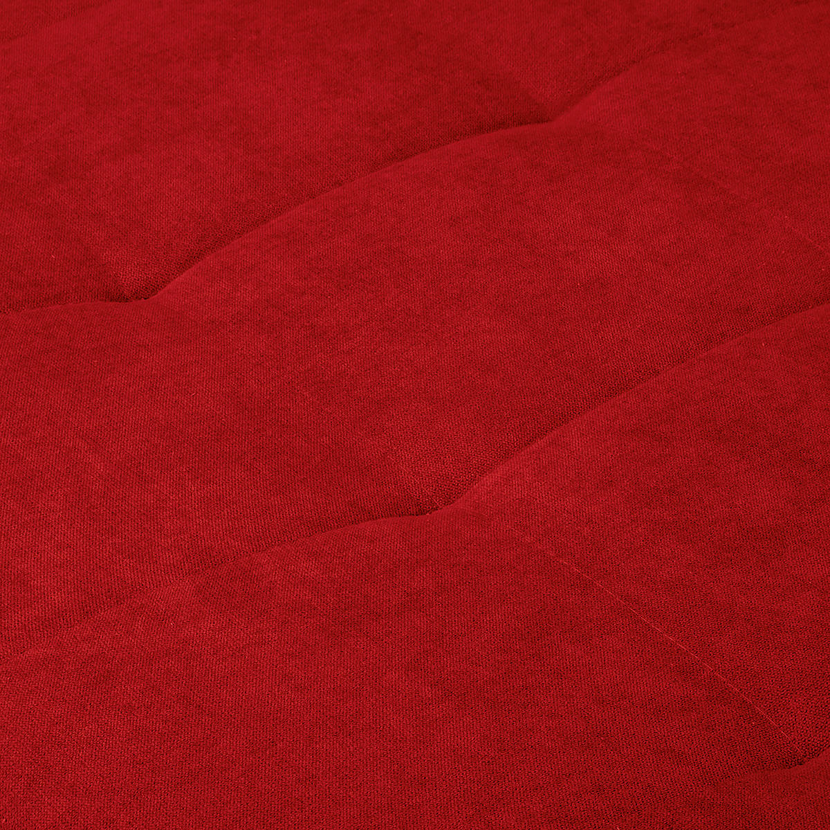 ECKSOFA inkl. Hocker Ariella Rot Mikrofaser Rückenkissen, Hocker  - Rot/Naturfarben, Design, Holz/Textil (161/231cm) - Livetastic