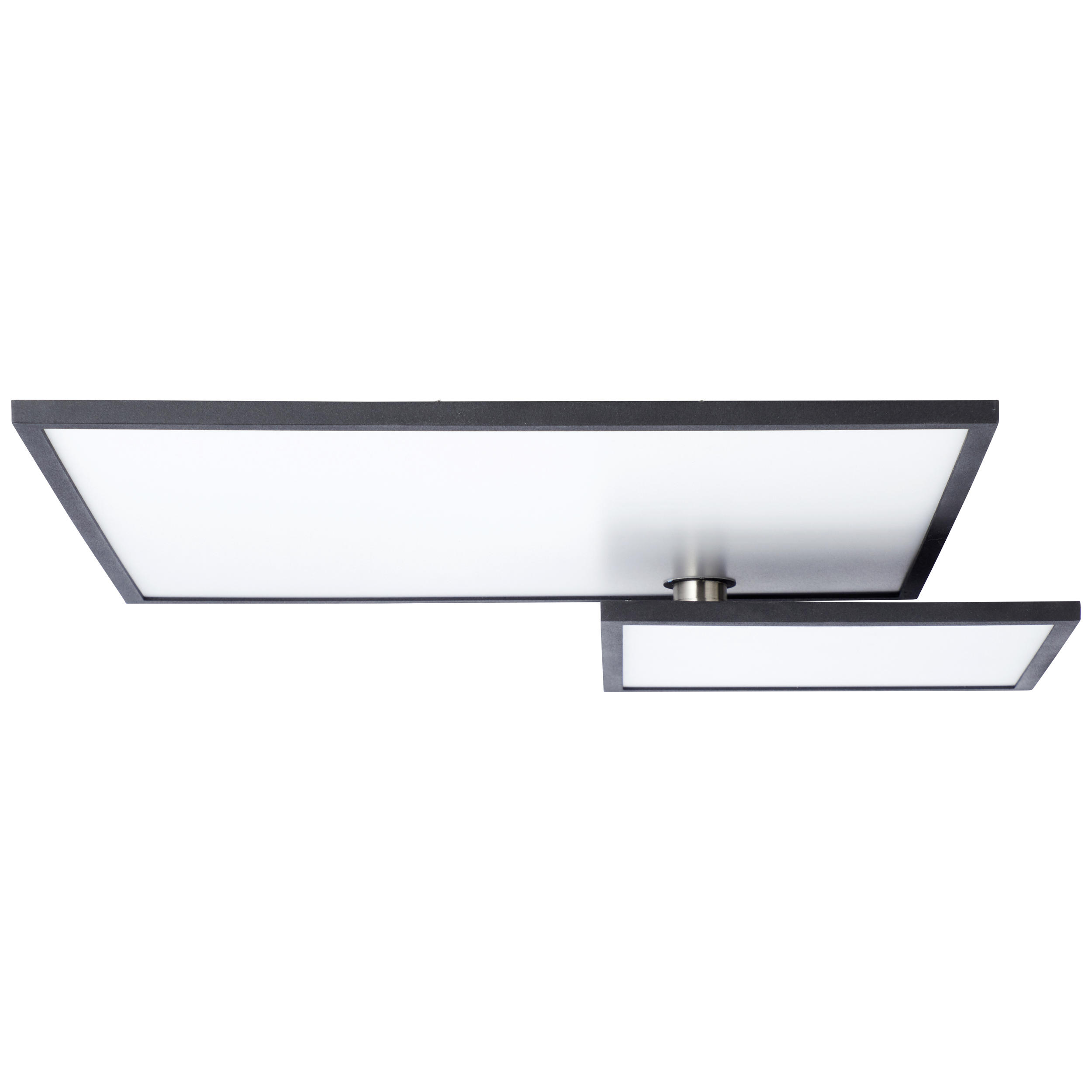 LED-DECKENLEUCHTE Bility  - Schwarz/Weiß, Design, Kunststoff/Metall (45/45/9cm)
