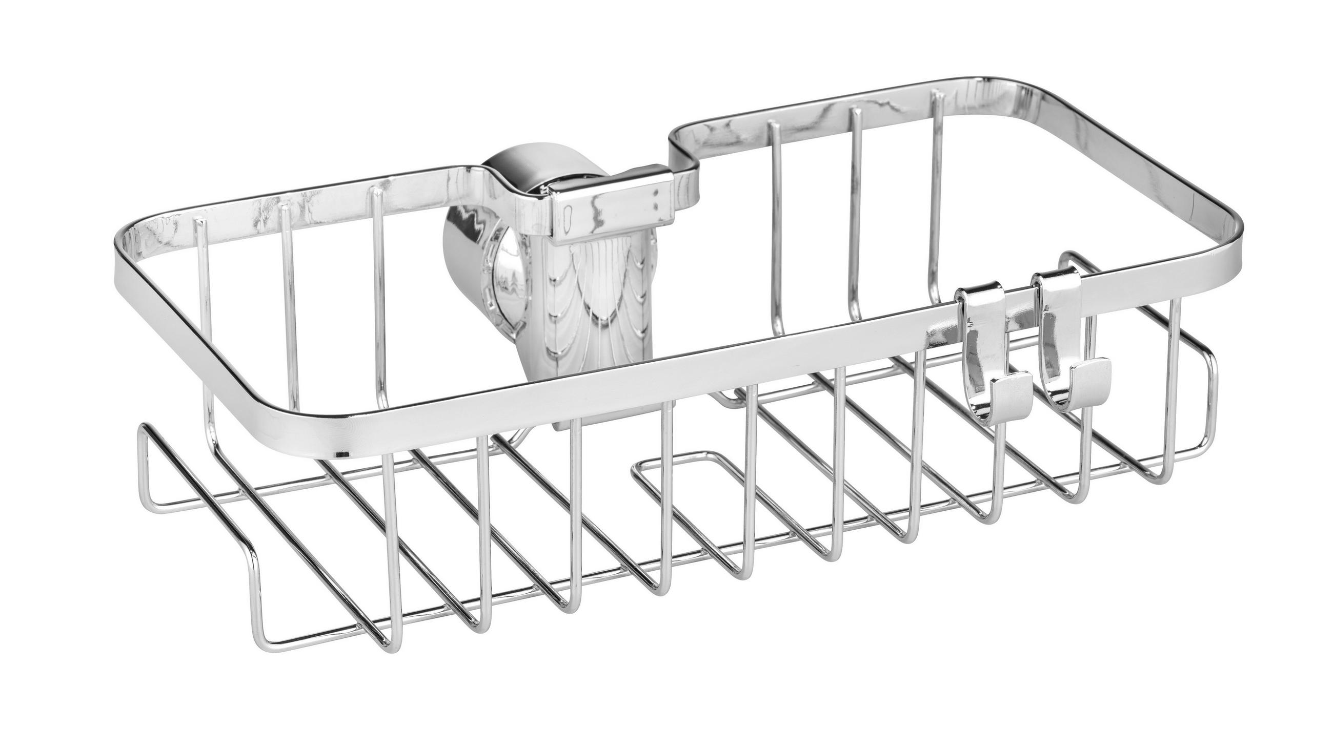 DUSCHKORB - Chromfarben, MODERN, Kunststoff (28,5/4/11,5cm) - Wenko