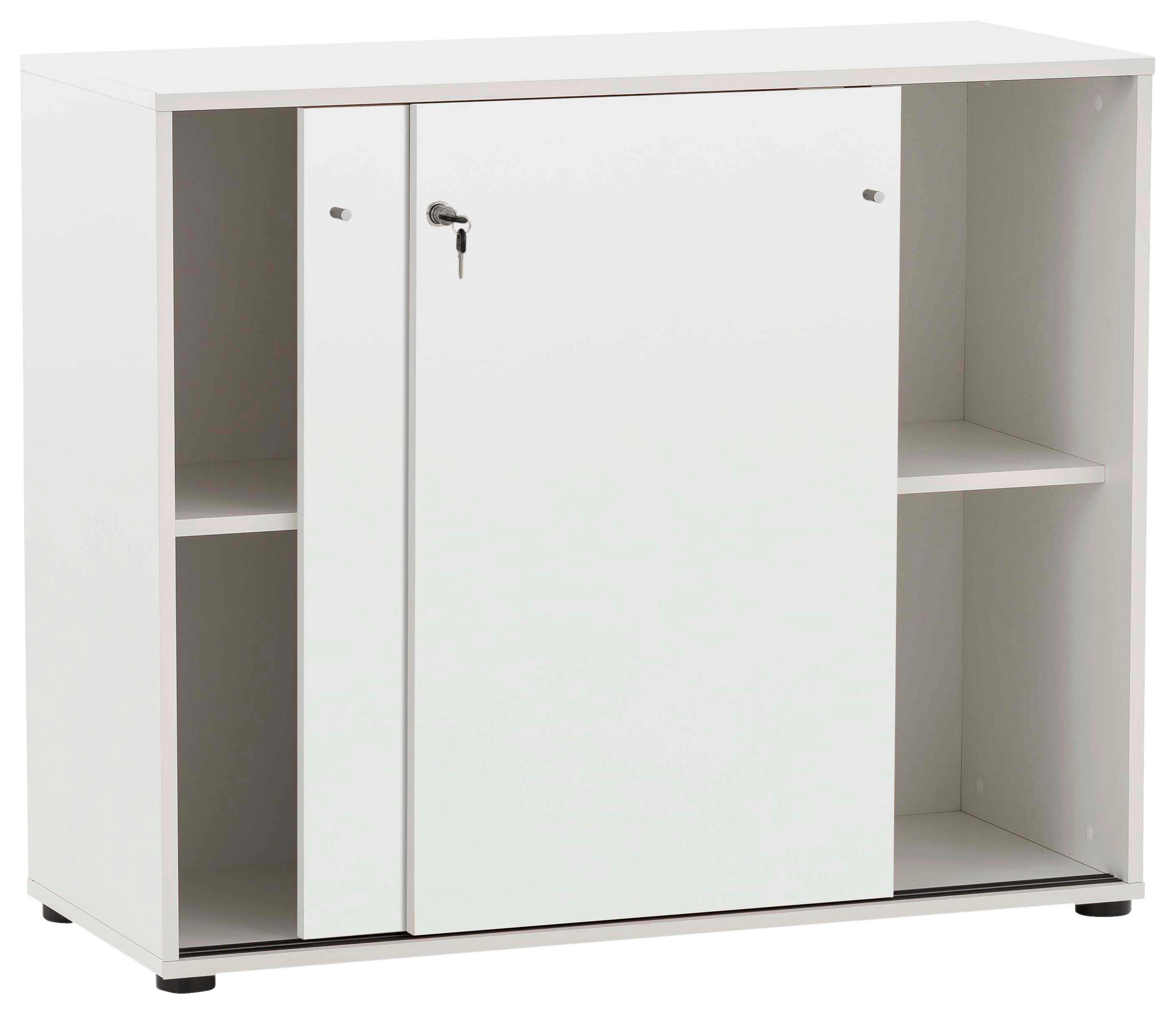 AKTENSCHRANK 100,1/83,6/41 cm  - Weiß, MODERN, Holzwerkstoff (100,1/83,6/41cm) - MID.YOU