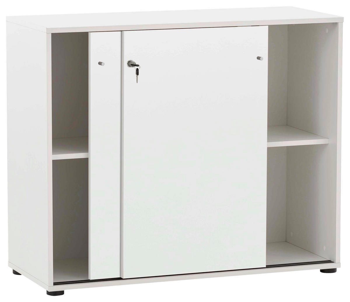 AKTENSCHRANK Weiß  - Weiß, MODERN, Holzwerkstoff (100,1/83,6/41cm) - MID.YOU