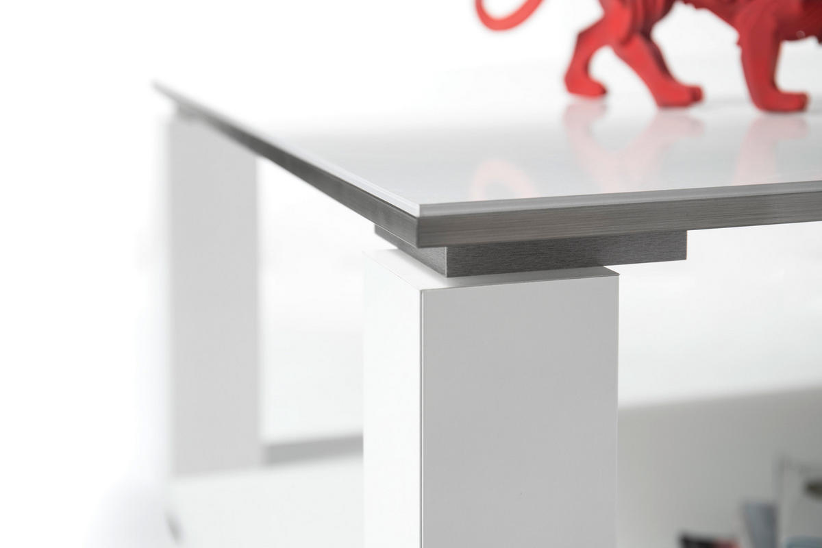 KLUB STOČIĆ  bela  - bela, Moderno, pločasti materijal (76/76/41cm) - Livetastic