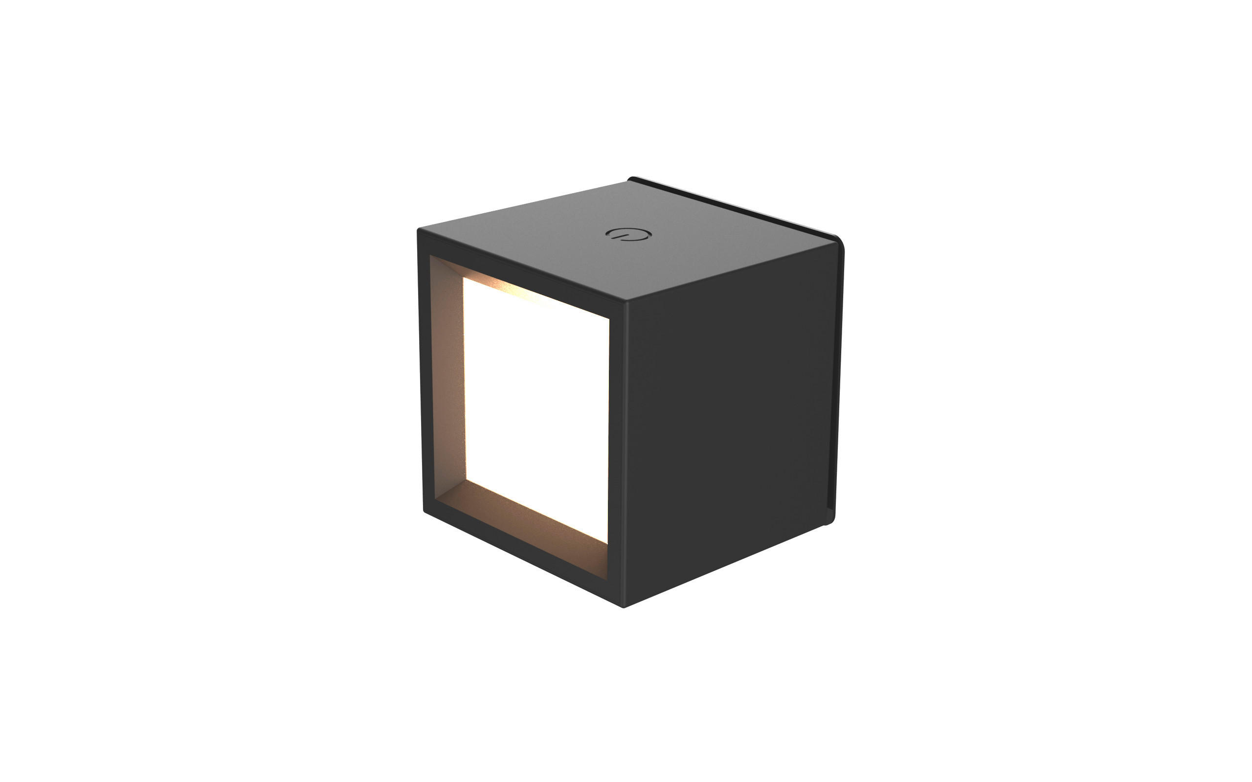 LED-WANDLEUCHTE Box 7.5/7.5/7.5 cm   - Schwarz, Basics, Kunststoff (7.5/7.5/7.5cm) - New Garden