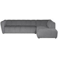 ECKSOFA Chenille Hellgrau  - Hellgrau/Schwarz, Design, Textil (290/218cm) - MID.YOU