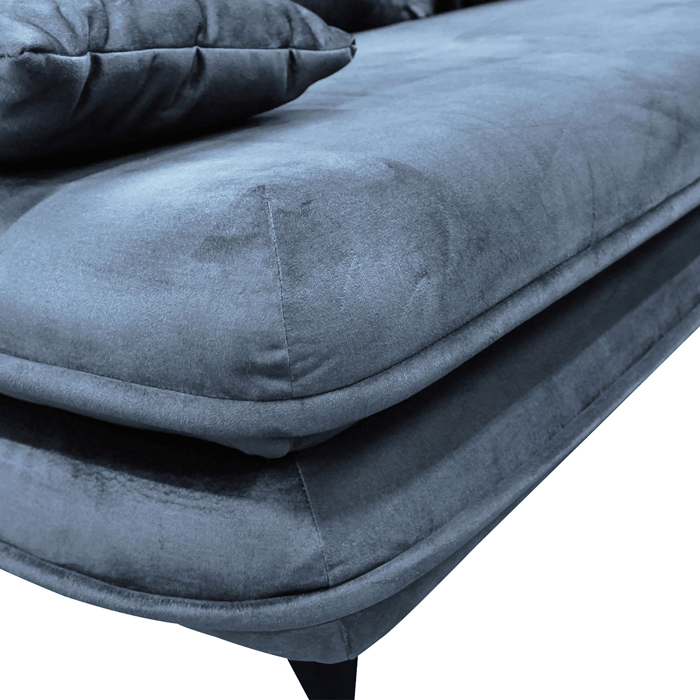 Thumbnail - Mid.you Schlafsofa, Hellblau, Textil, 2-Sitzer, Füllung: Schaumstoff, 217x73x86 cm, Wohnzimmer, Sofas & Couches, Schlafs...