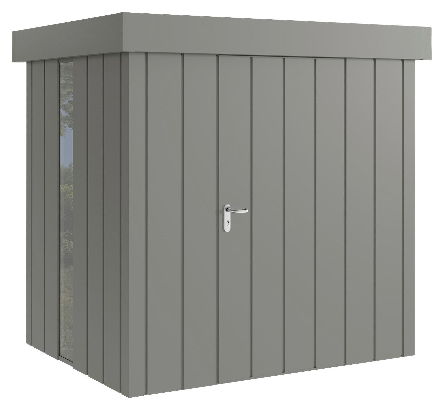 GERÄTEHAUS 229/220/181 cm  - Alufarben, Basics, Metall (229/220/181cm) - Hörmann