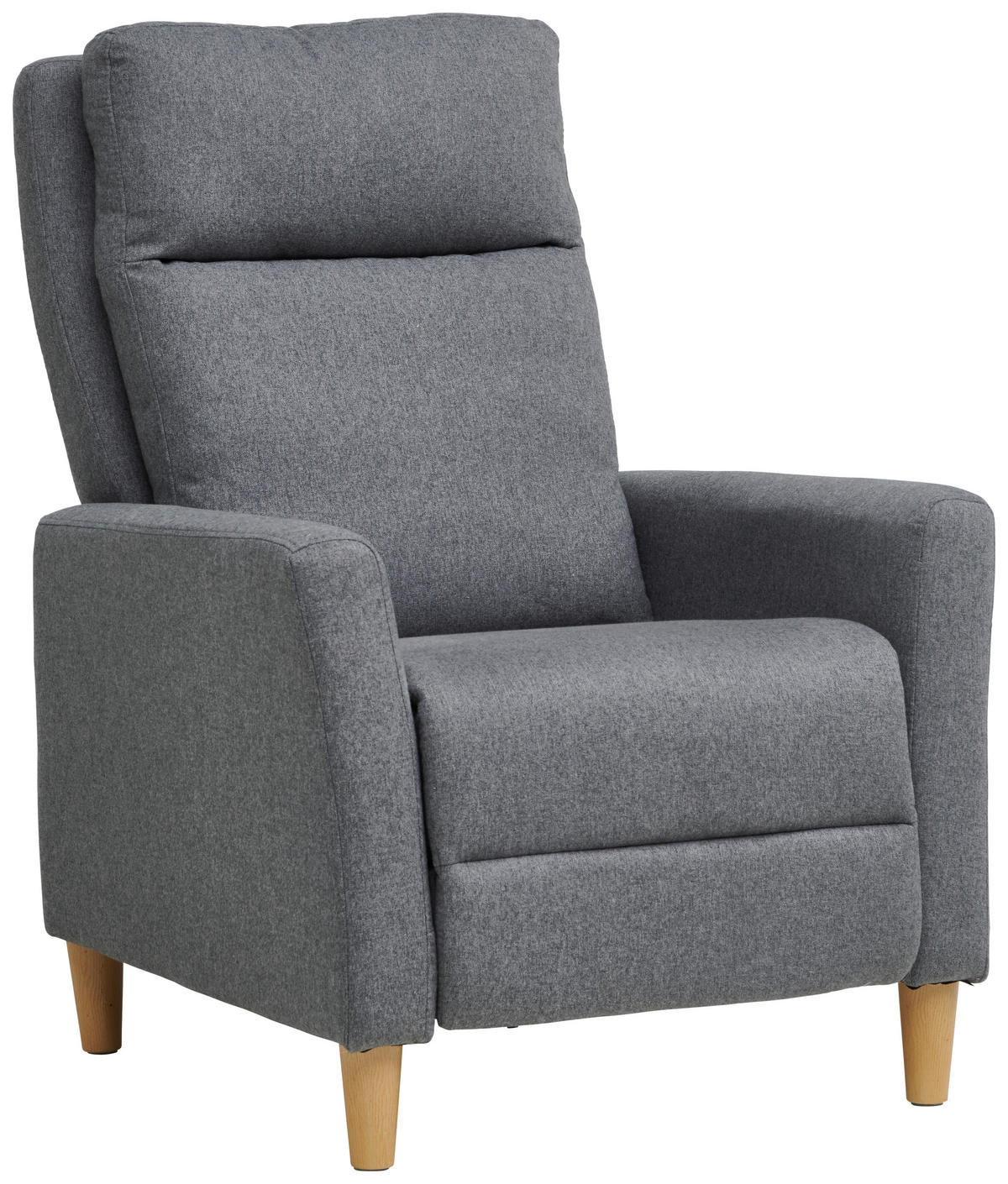 TV-FOTEL - natúr/szürke, Design, műanyag/textil (72,5/106-82/89-160cm) - Carryhome
