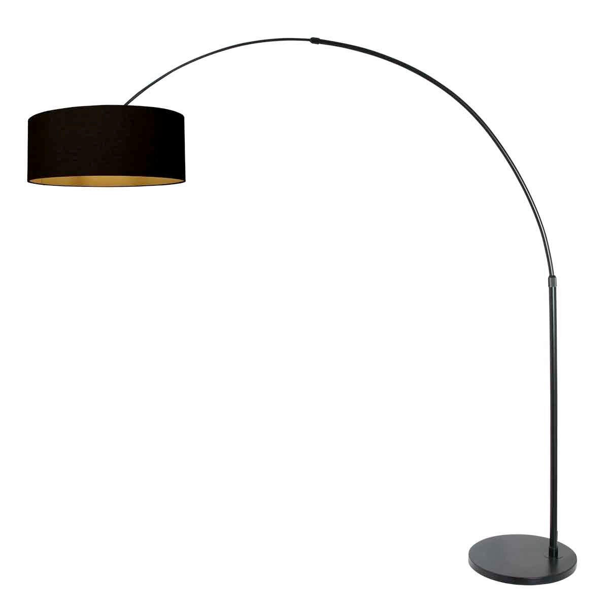 STEHLEUCHTE SPARKLED LIGHT 50/240/230 cm  - Schwarz, Trend, Textil/Metall (50/240/230cm)