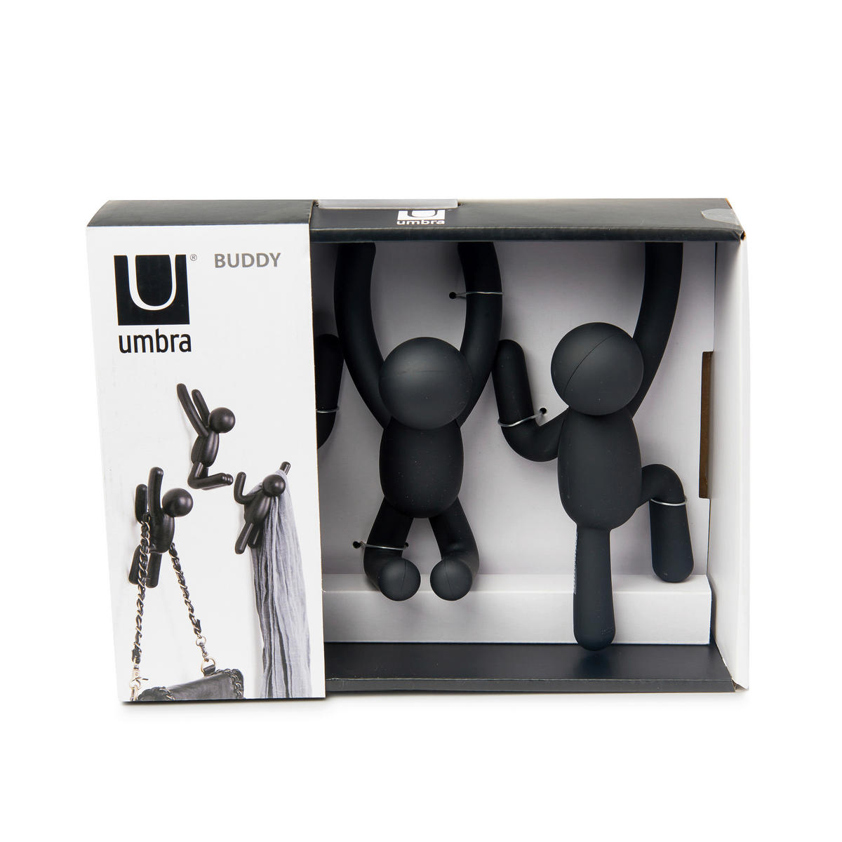 WANDGARDEROBE  in Schwarz  - Schwarz, Basics, Kunststoff (8/7/18cm) - Umbra