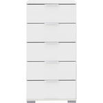 KOMMODE  in 49/102/41 cm  - Alufarben/Weiß, Design, Holzwerkstoff/Kunststoff (49/102/41cm) - Carryhome