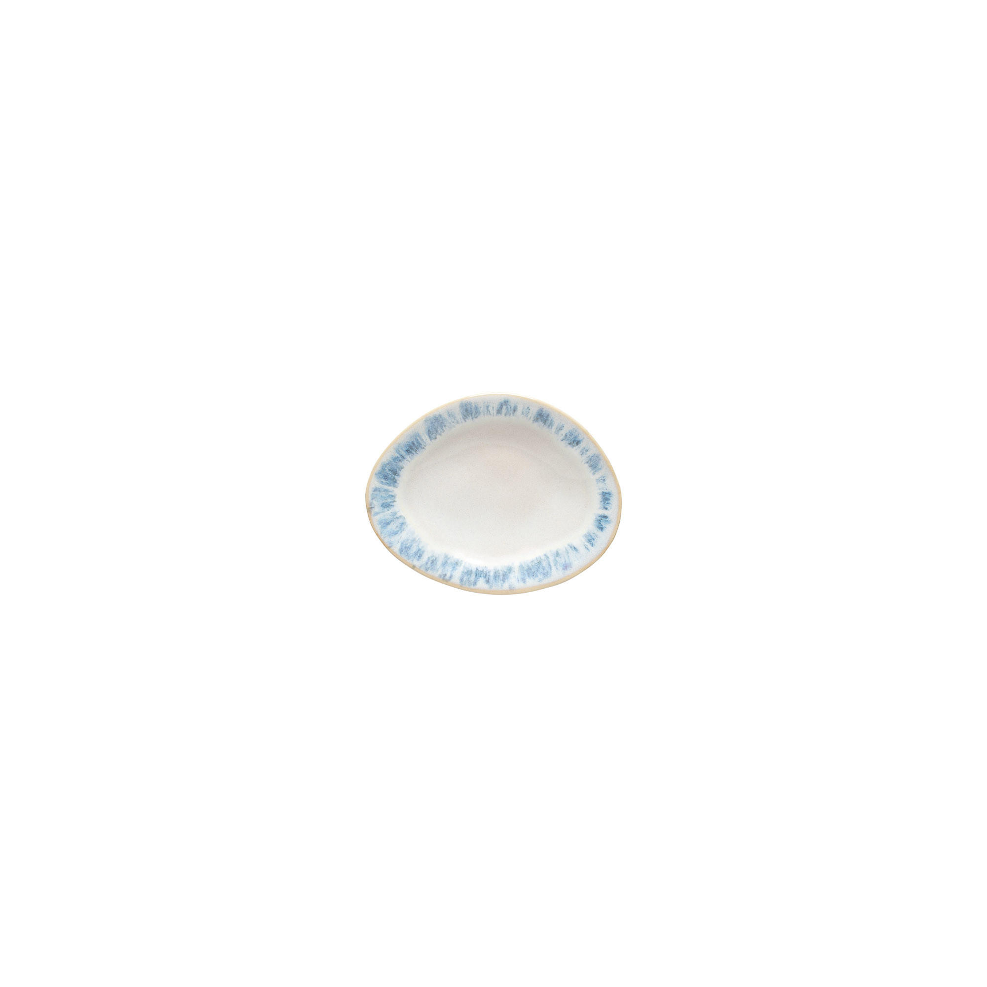 TELLERSET BRISA 6-teilig  - Blau/Weiß Hochglanz, Basics, Keramik (11cm) - Costa Nova