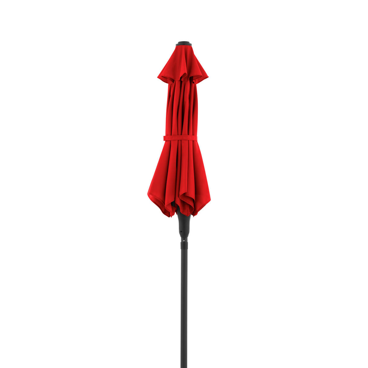 SONNENSCHIRM 180 cm Rot  - Anthrazit/Rot, Basics, Textil/Metall (180/180cm) - Doppler