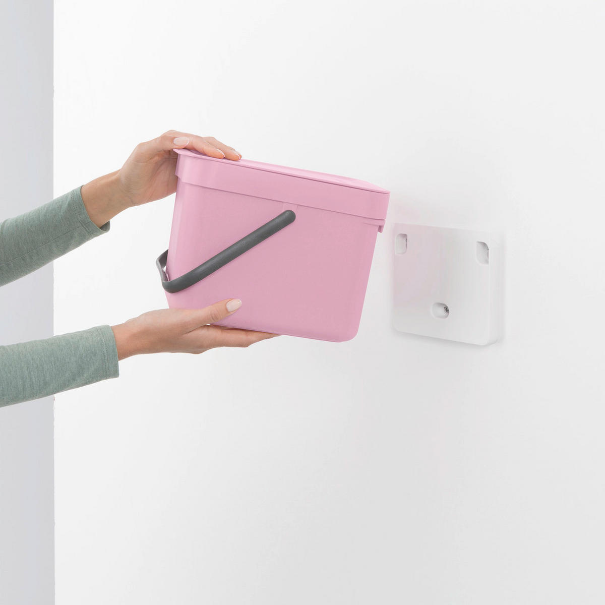 ABFALLEIMER Kunststoff   - Pink, Basics, Kunststoff (24.5/18.1/20cm) - Brabantia