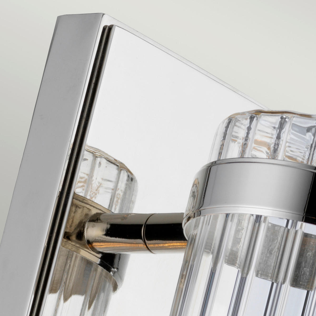 BADEZIMMER-WANDLEUCHTE - Chromfarben, Design, Glas/Metall (8.1/40/12.1cm) - Elstead Lighting